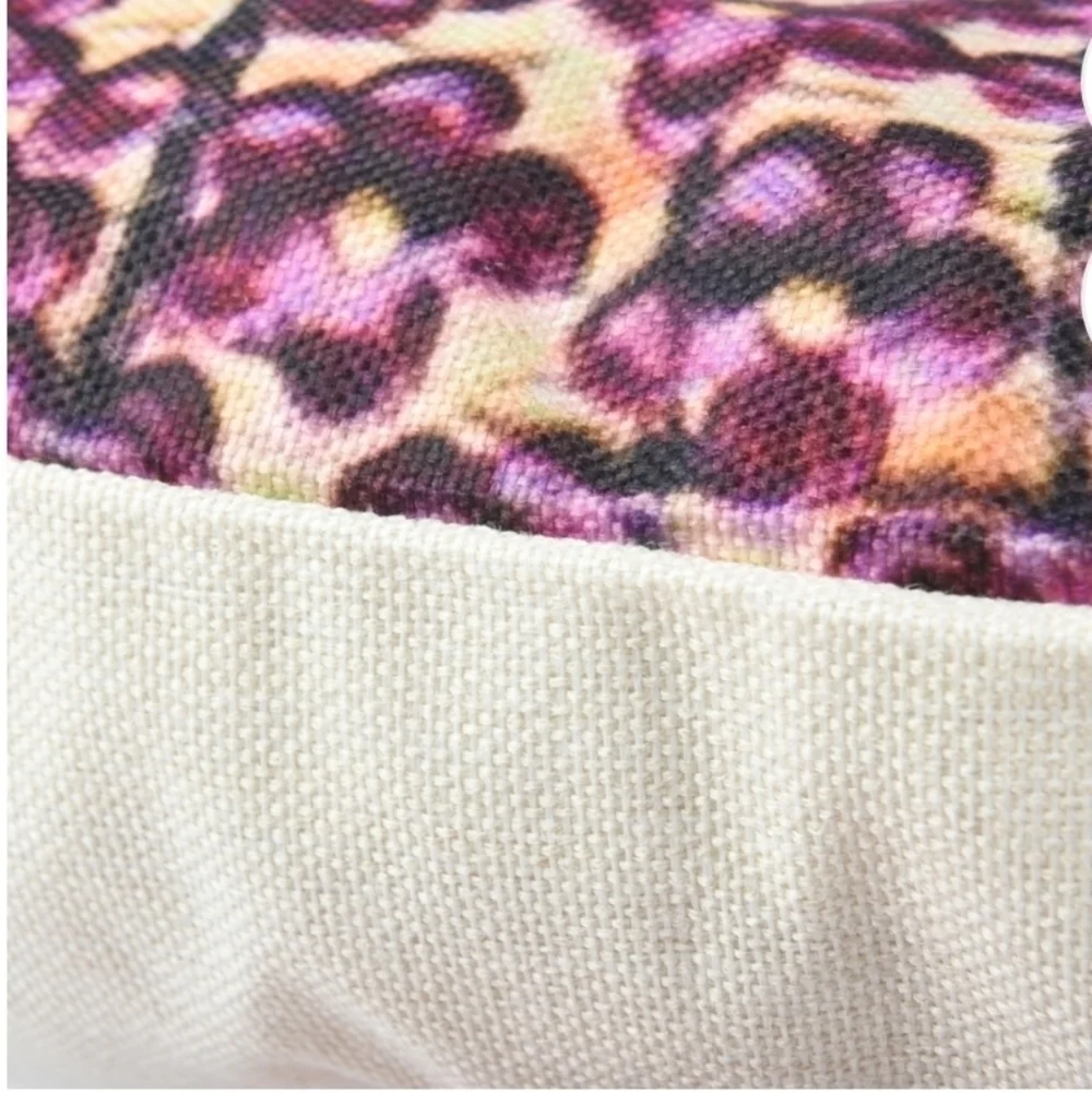 Flower Blossoms Pillow Covers Set Purple Wine 12 Inch